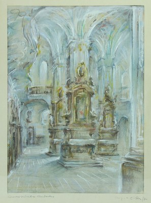 Senft, Edmund (1888-1966) - Pastell KLOSTERKIRCHE ANDECHS