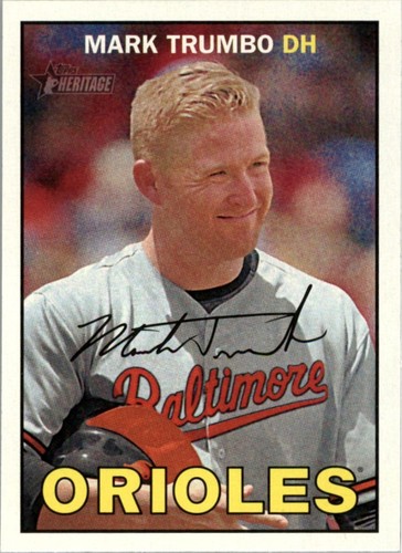 Mark Trumbo #72 2016 Topps Heritage card
