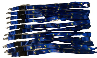 10 Pieces Set Lanyard Detachable Keychain Badge ID 10-Pack
