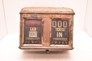 Antique 1910 International Register Co Chicago Trolley Ticket Fare Meter Counter