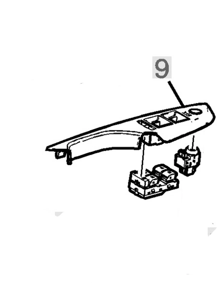 2010-2016 Cadillac ATS SRX Master Power Window Switch 92259977 Brownstone Bezel - Image 4 of 4