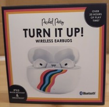 Packed Party Turn It Up Wireless Earbuds Bluetooth - White/Rainbow Case