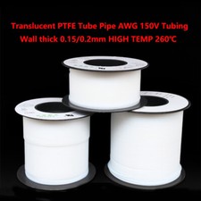 Translucent PTFE Tube Pipe AWG 150V Tubing, W...