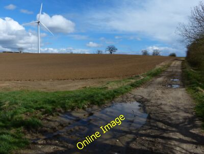 Photo 6x4 Track and farmland near Edgell Spinney South Kilworth In the di c2013