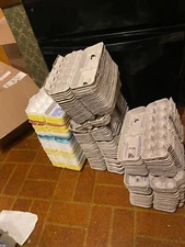 Egg Carton Pulp Empty - 100 Pieces, styrofoam - 50 pieces (TOTAL 150 cartons)