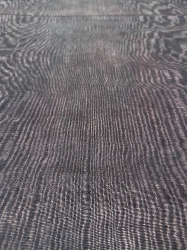 Brown Silk Moire Fabric By 2 Meters. Watermark Patterned, Multicolor Options. - Picture 6 of 10