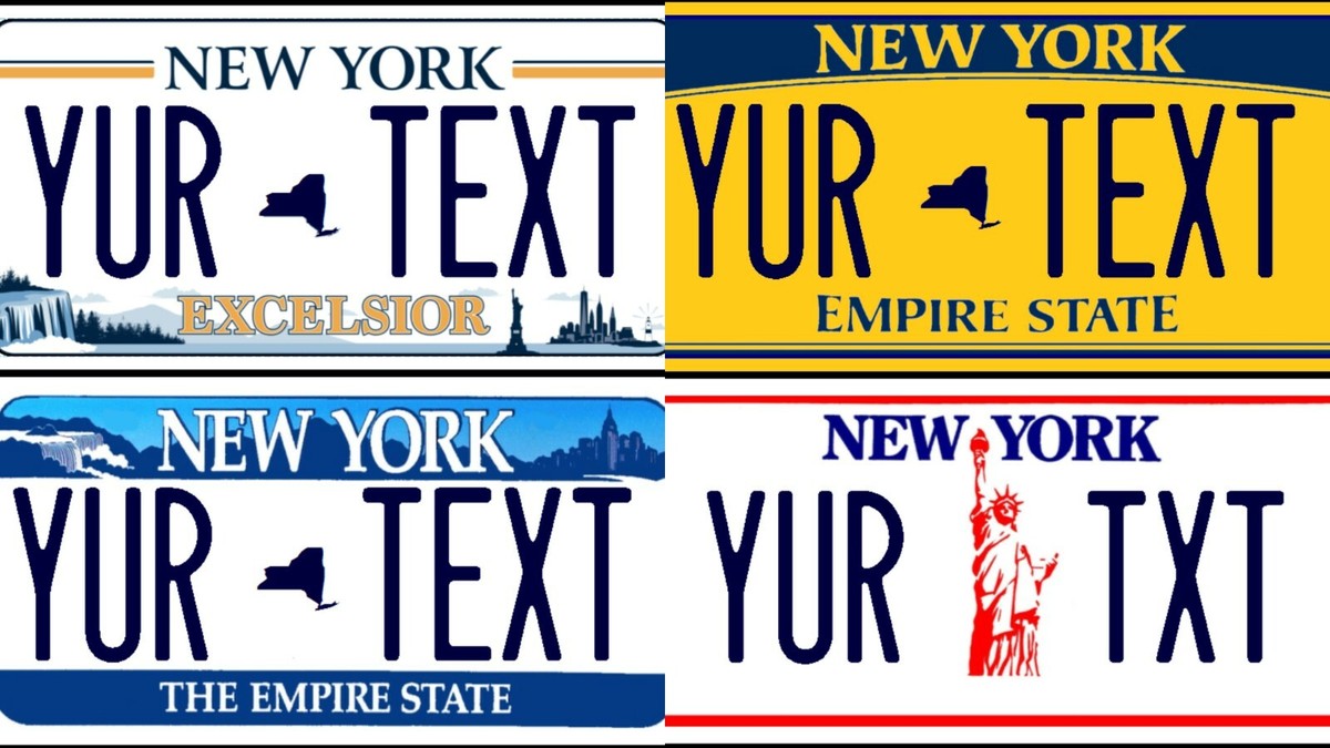 Custom New York REFLECTIVE License Plate Tag Reproduction
