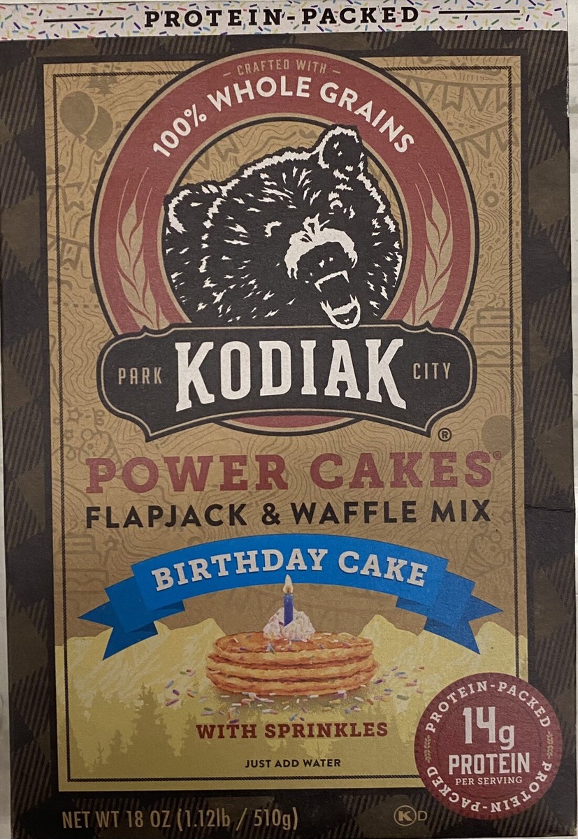 Kodiak Protein Power Cakes BIRTHDAY CAKE Pancake Flapjack & Waffle