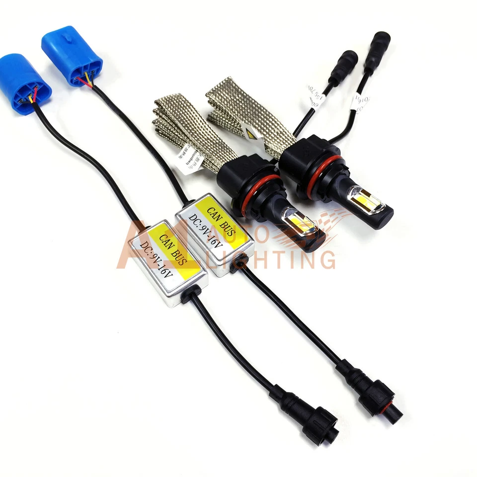 NOVO Kit de Faróis de LED Canbus 9007 36W Sem Ventilador 6000K Xenônio Branco Lâmpadas de Feixe Hi/Lo - Imagem 2 de 4