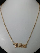 ZODIAC SIGN New Crystal Pendant  Necklace " Libra " Gold Tone Chain 