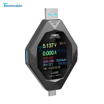 1.44in Digital Display USB Type-C Tester Multimeter Current Voltage Power Meter