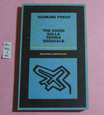 LIBRO SIGMUND FREUD TRE SAGGI SULLA TEORIA SESSUALE BIBLIOTECA BORINGHIERI 1980