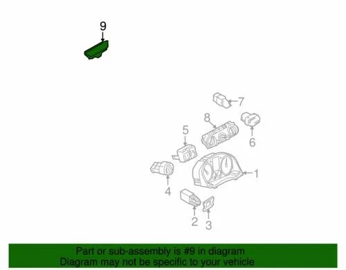 Sensor de luz ambiental genuino Volkswagen 2005-2010 GTI Jetta Rabbit 1K0-907-539-D Foto 2 de 2