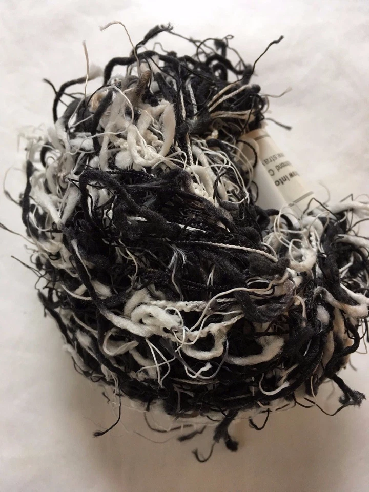 Hilos Crystal Palace Squiggle #9418 blanco y negro (+gris) - ¡Excelente transporte! Foto 2 de 4