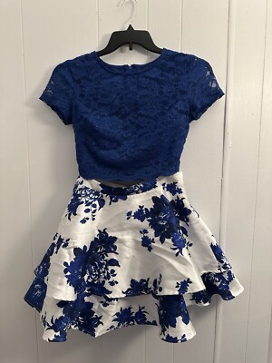 City Studios Blue Dress Sz 7 Two Pieces Beautiful EUC | eBay