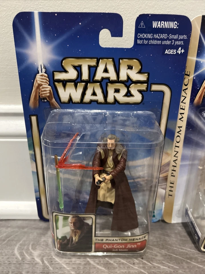 LOTE DE 11 FIGURAS STAR WARS 2003 Darth Maul Qui-gon Jinn Vader Luke Lando Han Foto 2 de 4