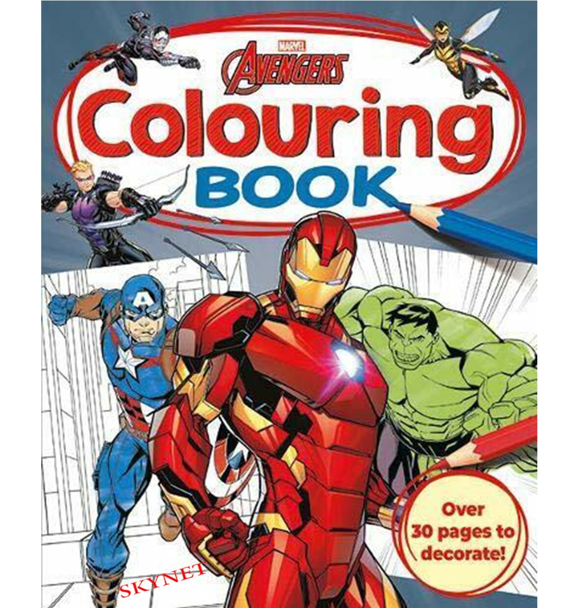 MARVEL AVENGERS Colouring Book For Children For Boys Girls 30 Pages THOR IRONMAN