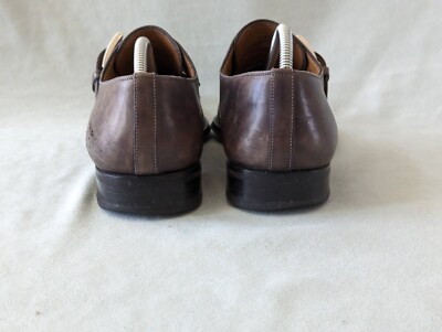 Magnanni Marco Cuero Single Monk Strap Gray Mens Dress Sz  display picture 3