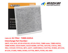 Cabin AC Air Filter For 2000-2005 Toyota Celica 1.8L ,FJ Cruiser 2007-2014 4.0L
