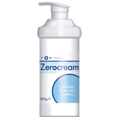 Zerocream Emollient 500g - für trockene Haut/Ekzeme/Dermitis/Feuchtigkeitscreme