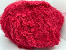 Berlini Bunny Soft Yarn 3151 Red Delicious 50g 98y Puffy Long Short Eyelash
