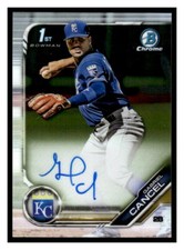 2019 Bowman #CPA-GC Gabriel Cancel Chrome Prospect Autographs