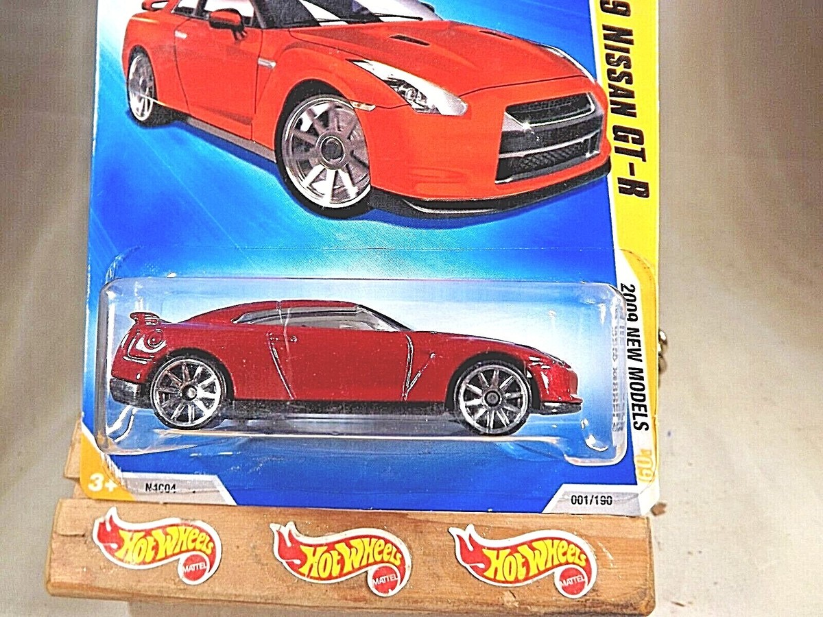 2009 Hot Wheels #1 New Models 1/42 2009 NISSAN GT-R Red