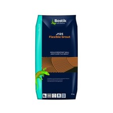 Bostik Flexible Tiles Grout J125 Mould Resistant Walls & Floors Filler 10KG GREY