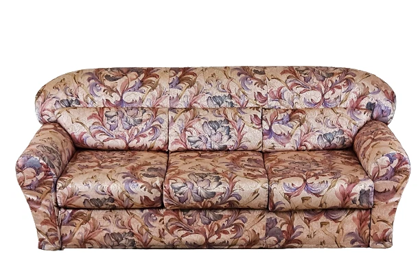 Sofa Three Places Years 70 Sofa IN Theme Floral Vintage Sofa 1970