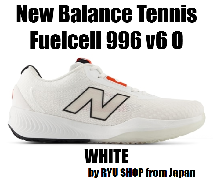 New Balance Men's tennis shoes Fuelcell 996 v6 O J6 MCO996J6 4E WHITE