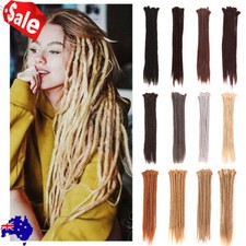20PCS 20"24"Handmade Dreadlocks Extension Full Head Crochet Dreads Loc Natural