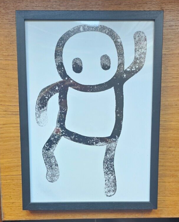 Stik Stamp 12" x 8" Photo Print Street Art Banksy Brainwash