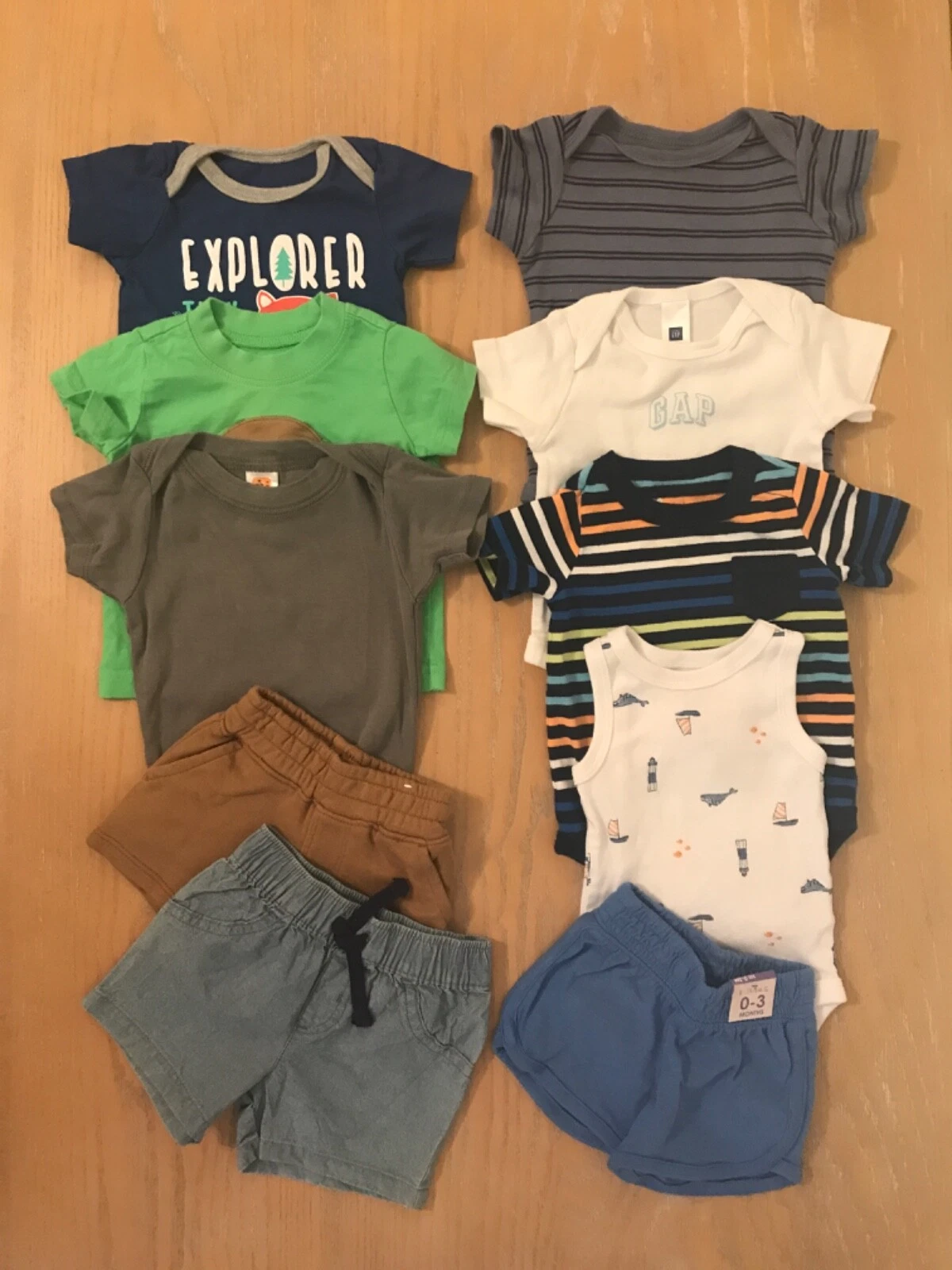 Carter's, Garanimals, Others Infant Boys Clothing Lot of 10 Size 0-3, & 3 Months