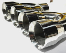 Dual 4 Quad Style Stainless Steel Exhaust Tips Fits Chevy Camaro Ss Firebird