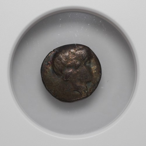 CRETE, CYDONIA AR Diobol Nymph Early 2nd Century NGC VF 3/3 Edge Chip - Picture 3 of 5
