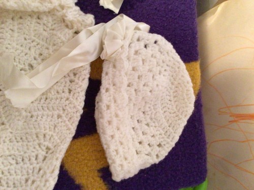 vintage crochet baby dress - Picture 4 of 7