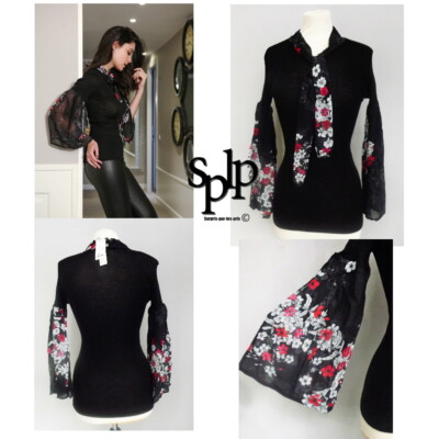 Fraly Top Mandorla Réf DF7037 Taille 3- Médium (40) 100% Made in Italy