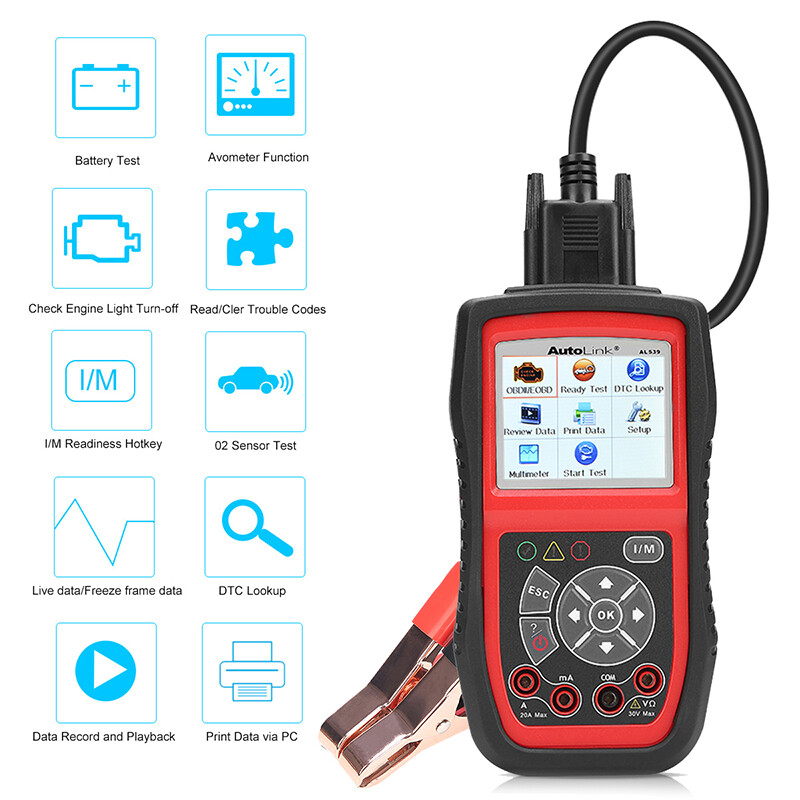 Autel AL539B Car OBD2 Scanner Diagnostic Tool Battery Tester Auto Code Reader eBay