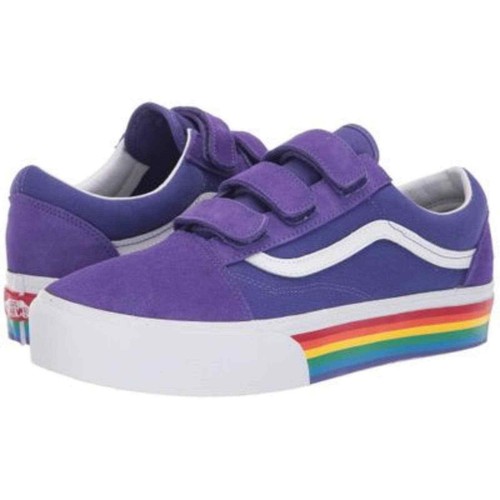 Vans Old Skool Rainbow Platform Sneakers | eBay