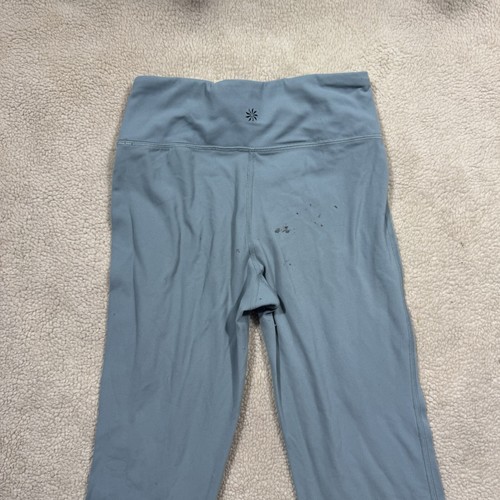 Athleta Leggings Girls Large High Rise Chit Chat Flare Pant Teal Stretch Waist - Picture 7 of 12