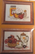 The Creative Circle Kit 210 Popcorn and Donuts 1981 Vintage Needlepoint New