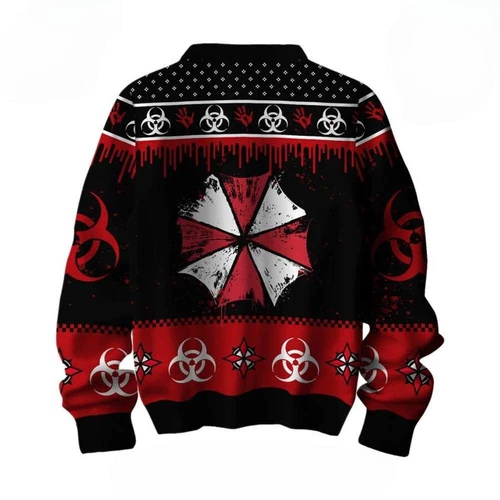 Resident Evil You Died Ugly Christmas Sweater