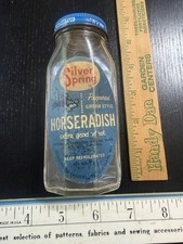 Silver Springs Horseradish Old Vintage Glass ...