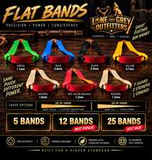 OTT Catapult bands for Slingshot shooting 20-15 or 24-19 tapers