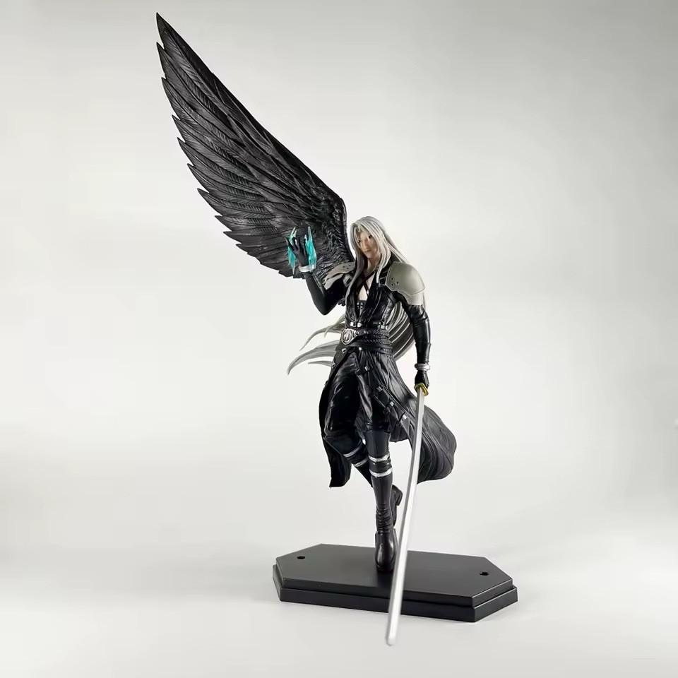 Final Fantasy Sephiroth Figura Nube 41 cm - Juego Clásico Coleccionista Estatua Decoración