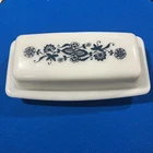 Vintage Pyrex Old Town Blue-Blue Onion Covered Butter Dish Corelle