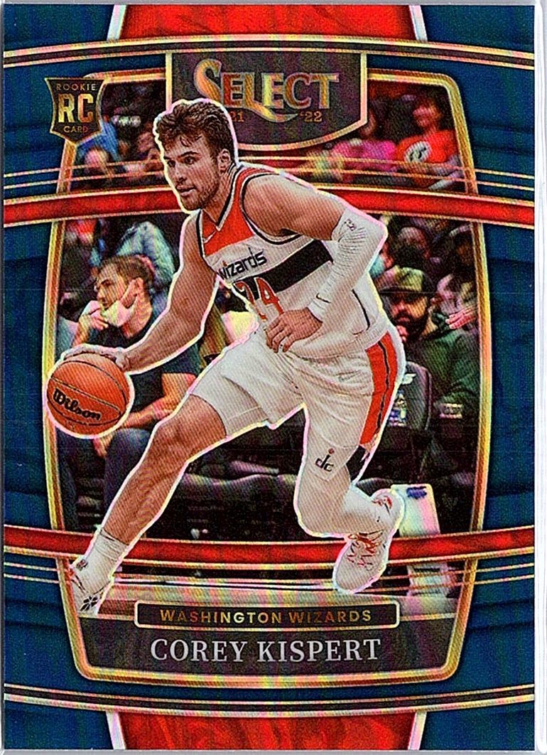 2021-22 Panini Select #176 Corey Kispert Blue Prizms