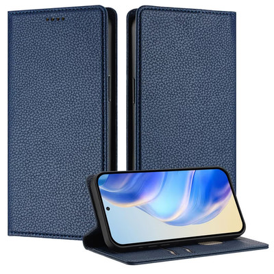 Honor Magic7 Pro Leder Wallet Case Magnetverschluss Sturzsicher von Mojia
