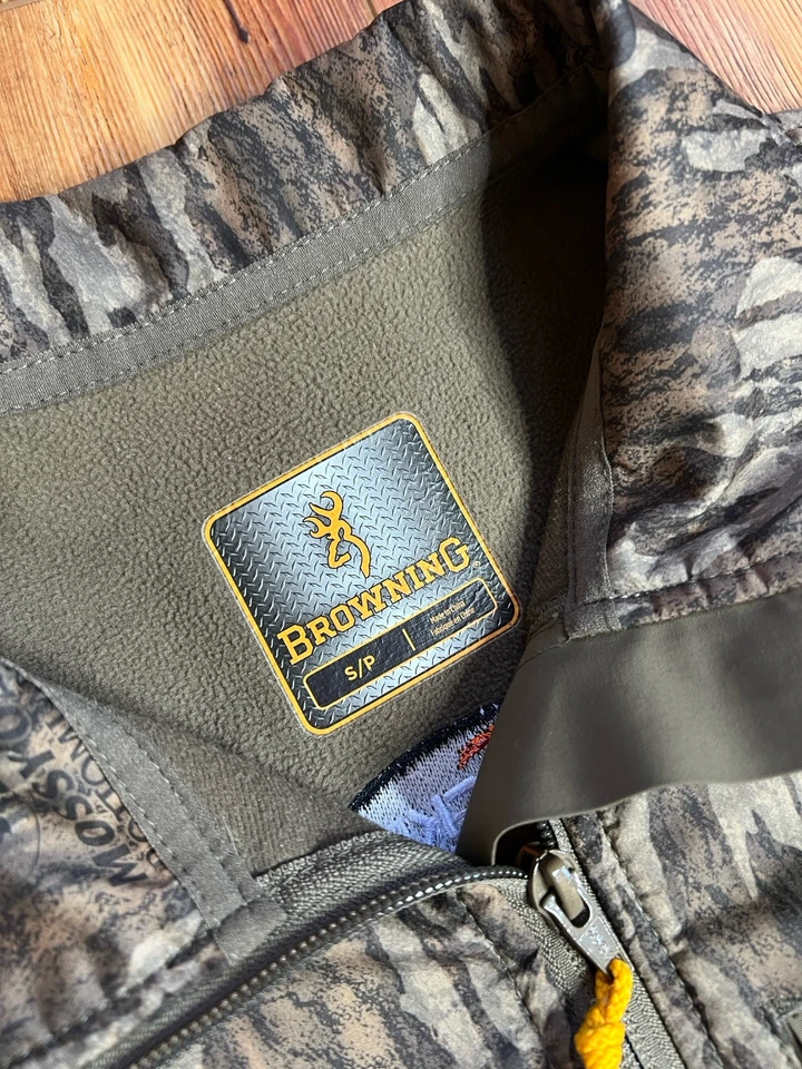 Browning Wicked Wing Timber Soft Shell 1/4 Zip Long Sleeve Hunting Top - Image 3 of 4