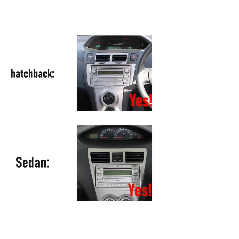 For Toyota Yaris 2005-2011 Head Unit Wireless CarPlay Android 13 GPS NAVI Radio - image 4 of 4